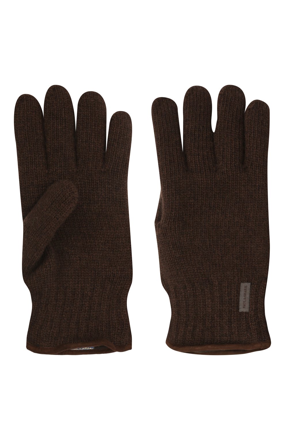 Шерстяные перчатки PAUL&SHARK коричневого цвета по цене 17250 руб., арт. 11317200/I7E, фото 2 Шерстяные перчатки PAUL&SHARK, арт. 11317200/I7E, фото 2