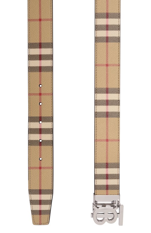Двусторонний ремень Burberry 8069853 Бежевый  8069853 Фото 4