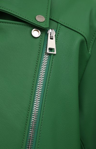 Кожаная куртка MASLOV зеленого цвета по цене 127600 руб., арт. SMW101, фото 5 Кожаная куртка MASLOV, арт. SMW101, фото 5