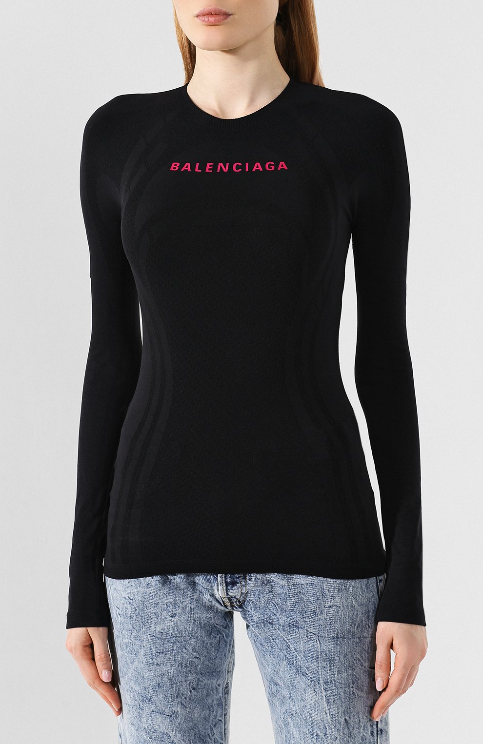 Лонгслив с логотипом бренда BALENCIAGA, арт. 583961/TEVC1, фото 3