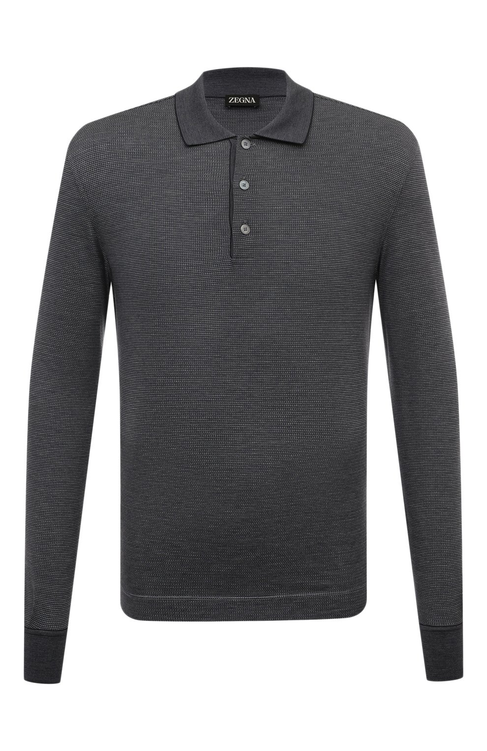 Поло из хлопка и шелка ZEGNA, арт. UC381A6/C748B09, фото 1