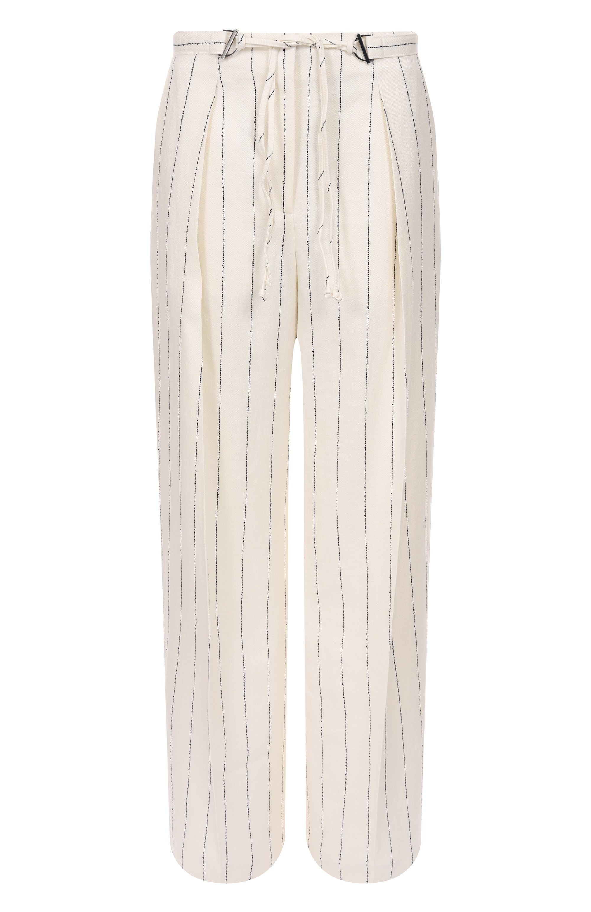 Брюки изо льна и вискозы BOSS, арт. 50538216, фото 1