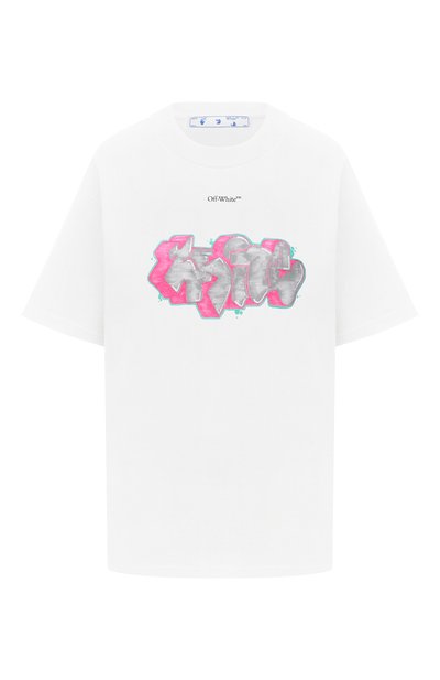 Женская хлопковая футболка OFF-WHITE, арт. 0WAA049F20JER0020130