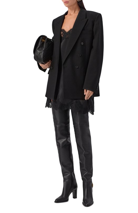 Кожаные ботфорты Julia 85 Saint Laurent 840702/AAFBC Чёрный  840702/AAFBC Фото 3