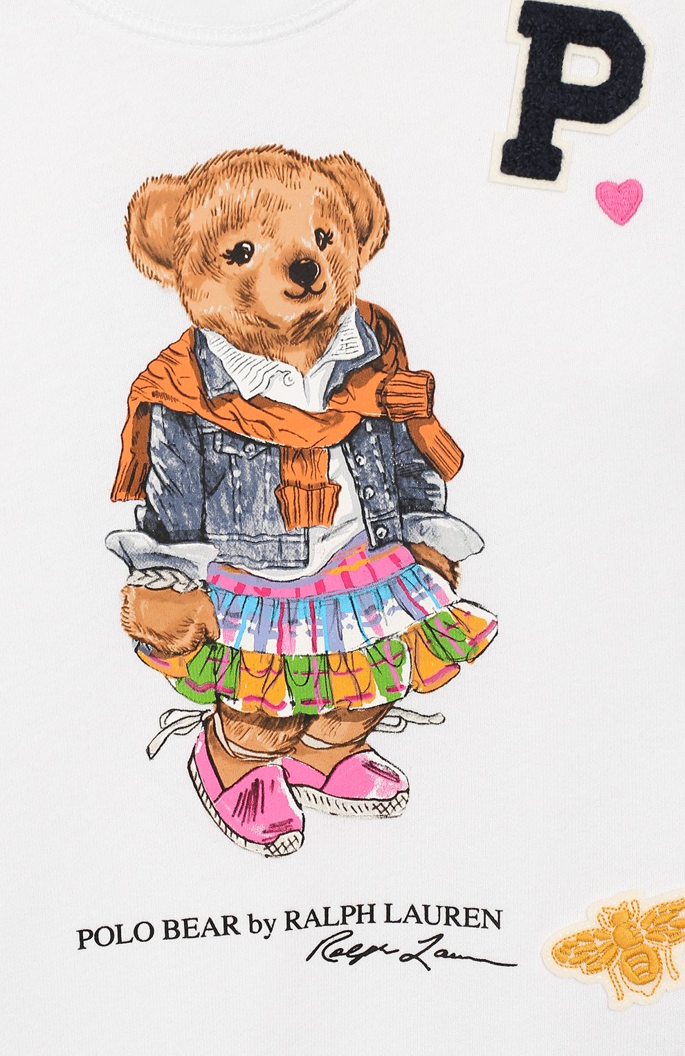 Хлопковый свитшот POLO RALPH LAUREN белого цвета по цене 11200 руб., арт. 313790424, фото 3 Хлопковый свитшот POLO RALPH LAUREN, арт. 313790424, фото 3