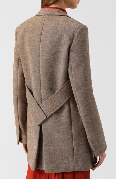 Жакет прямого кроя с поясом CHLOÉ, арт. CHC18WVE62073, фото 4