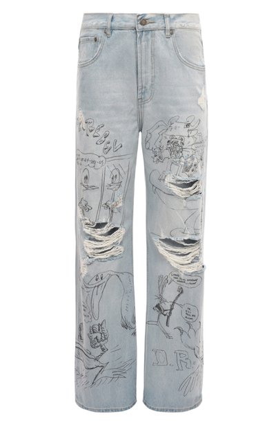 Мужские джинсы DOMREBEL, арт. M SCRIBS JEANS/B00TCUT JEANS