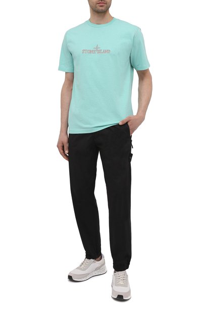Джоггеры из хлопка и шерсти STONE ISLAND, арт. 7415317F2, фото 2