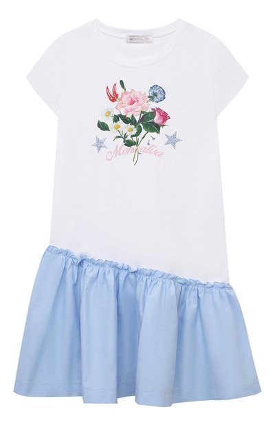 Хлопковое платье MONNALISA, арт. 19C905RU