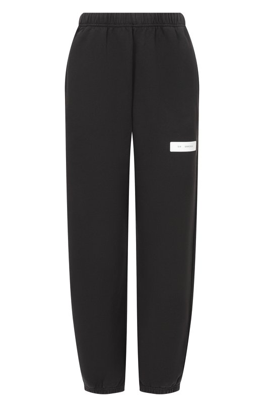 Хлопковые брюки MM6 S52KA0563/M25025 Чёрный S52KA0563/M25025