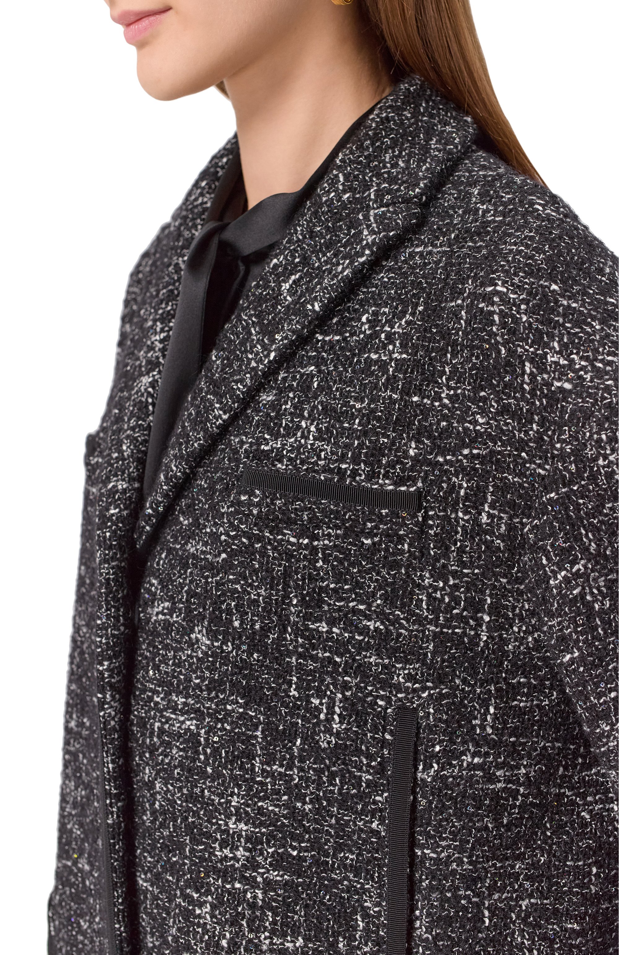 Пальто GIAMBATTISTA VALLI темно-серого цвета по цене 423000 руб., арт. 25FWPVCA8018/13BIL, фото 5 Пальто GIAMBATTISTA VALLI, арт. 25FWPVCA8018/13BIL, фото 5