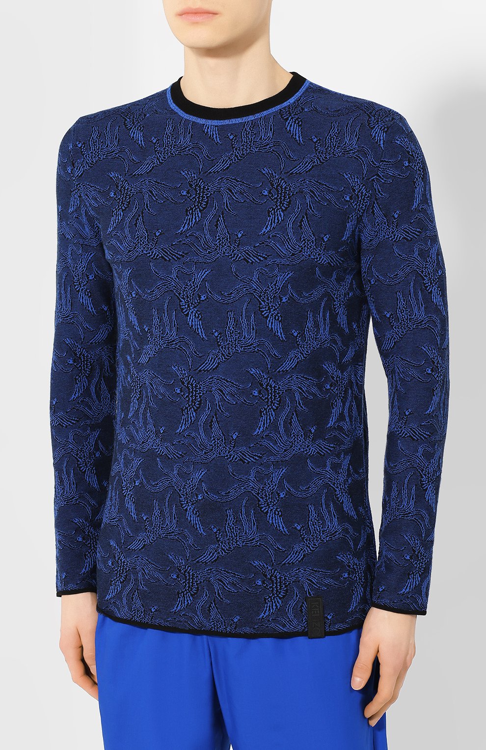 Джемпер из смеси вис козы и хлопка KENZO, арт. 5PU2373CC, фото 3