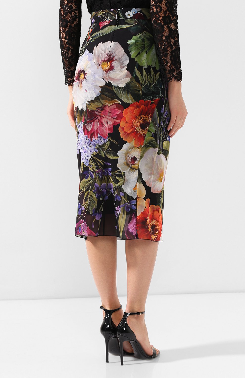 Шелковая юбка DOLCE & GABBANA, арт. F4BLKT/FSAYL, фото 4