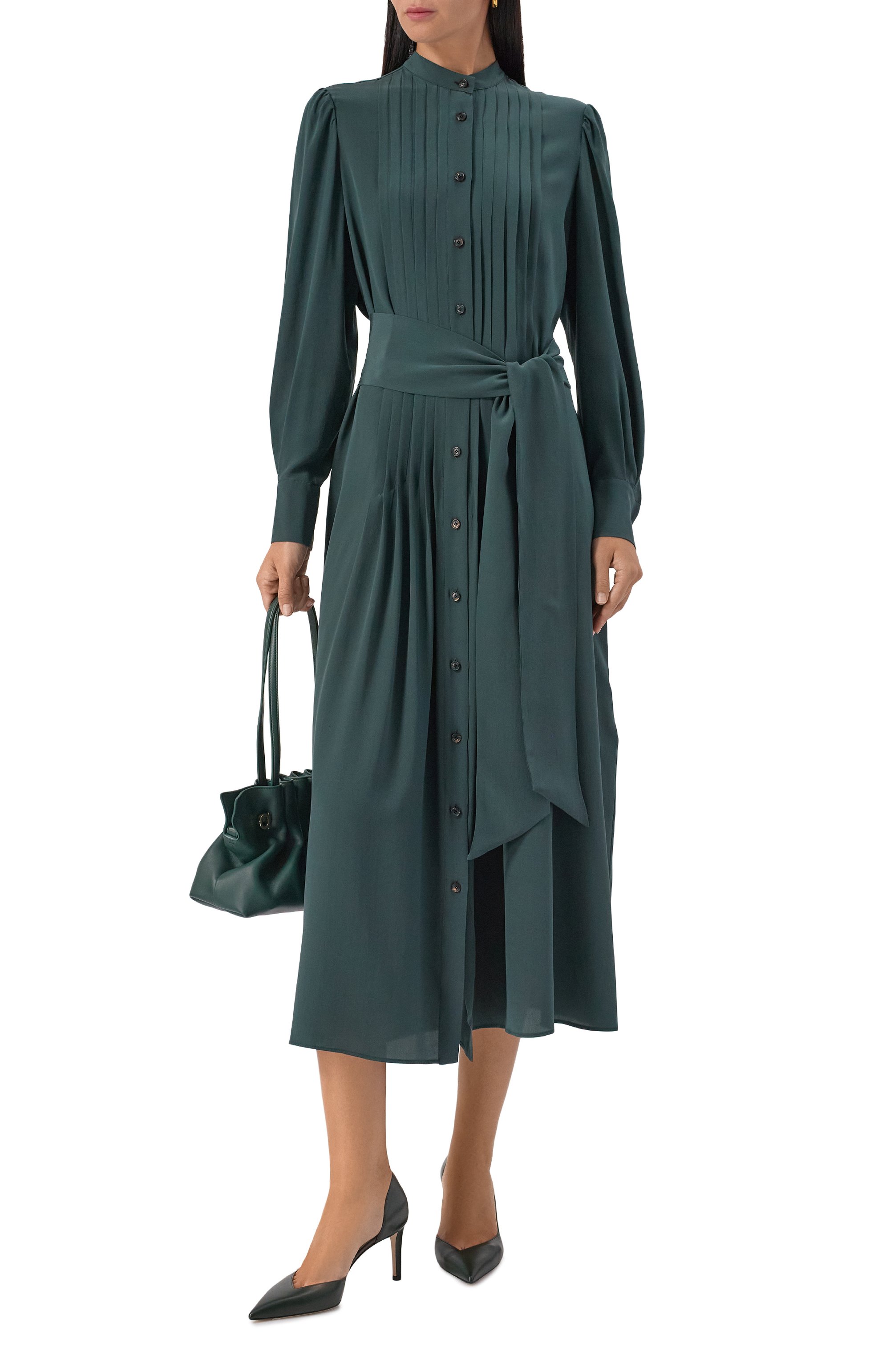 Шелковое платье KITON, арт. D58329K0972B13, фото 2