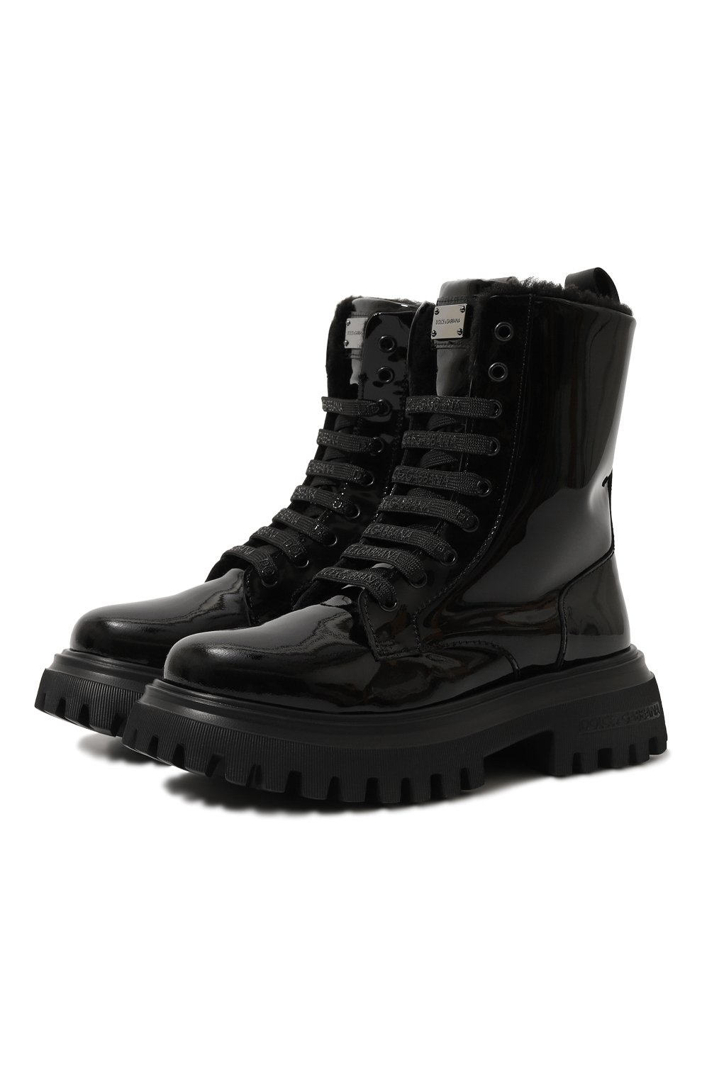 Кожаные ботинки DOLCE & GABBANA, арт. D11220/A3B70/29-36, фото 1