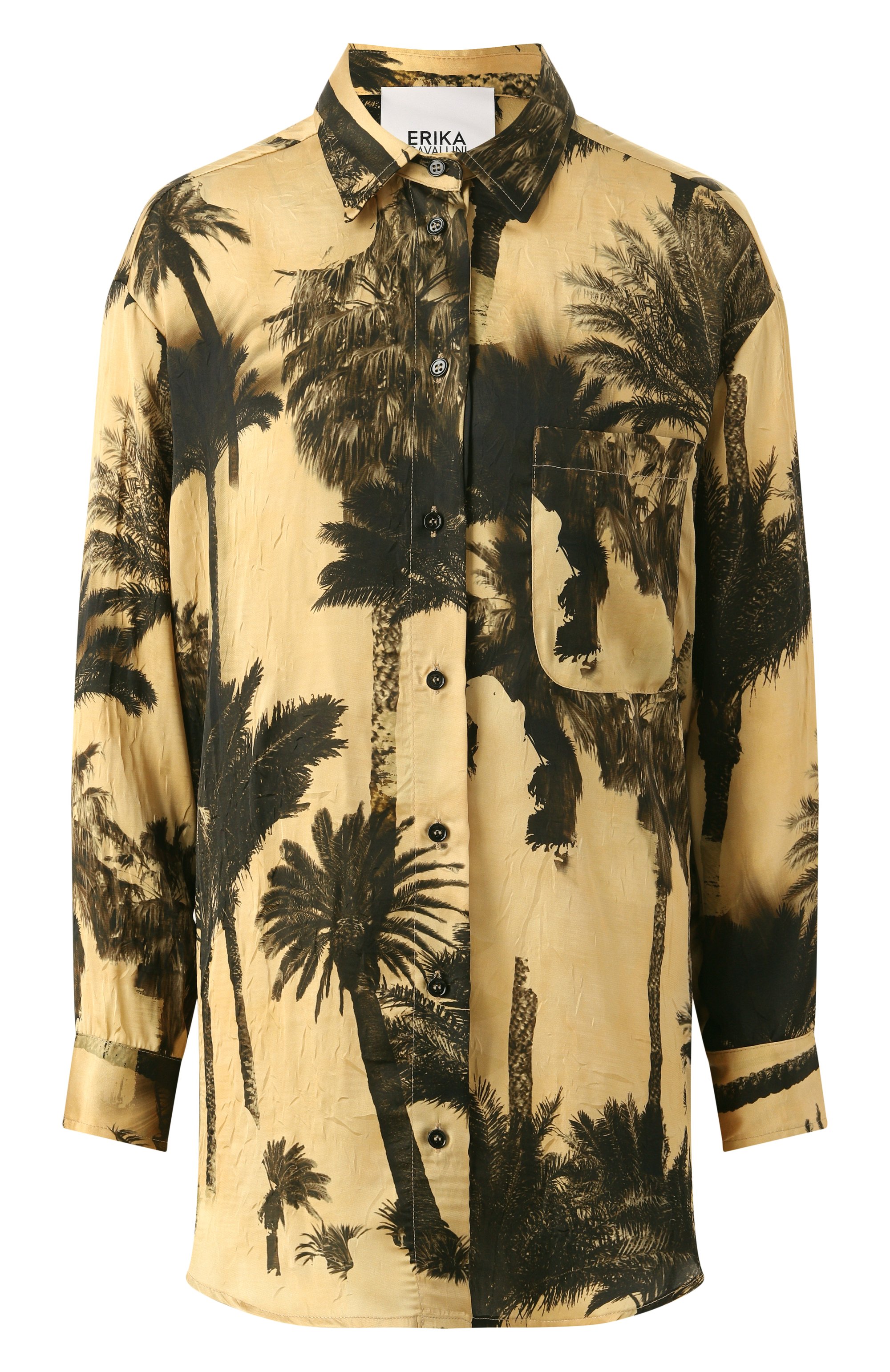 Рубашка ERIKA CAVALLINI желтого цвета по цене 57100 руб., арт. P5ST33, фото 1 Рубашка ERIKA CAVALLINI, арт. P5ST33, фото 1