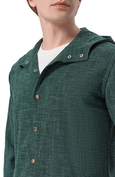 Рубашка из шерсти и шелка KITON, арт. UMCMARK0615E08, фото 5