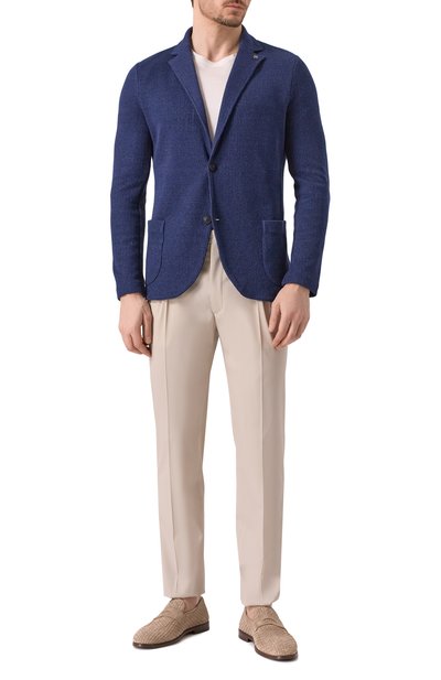 Пиджак изо льна и хлопка GRAN SASSO, арт. 57156/18652, фото 3