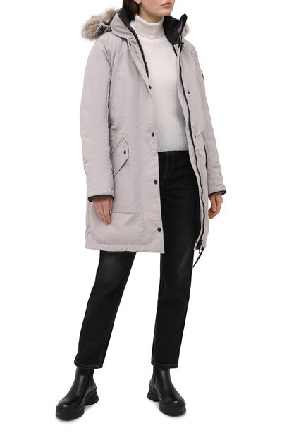 Пуховая парка CANADA GOOSE серого цвета по цене 140500 руб., арт. 6555L, фото 2 Пуховая парка CANADA GOOSE, арт. 6555L, фото 2