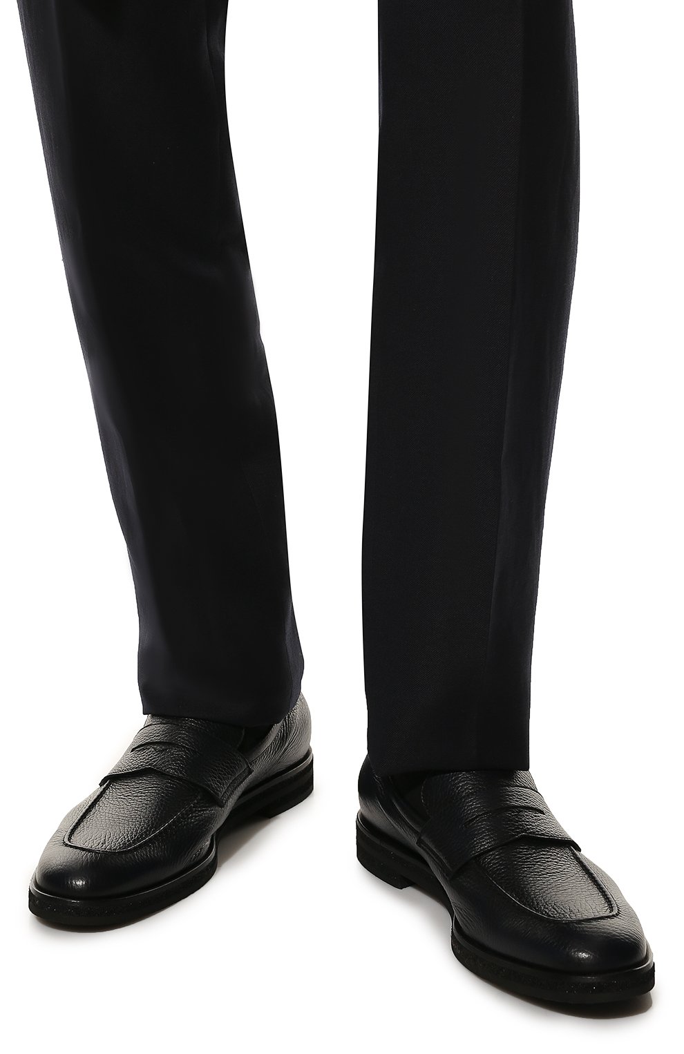 Кожаные пенни-лоферы BARRETT, арт. 222U015.8/CERV0 ASP0RTABILE, фото 3