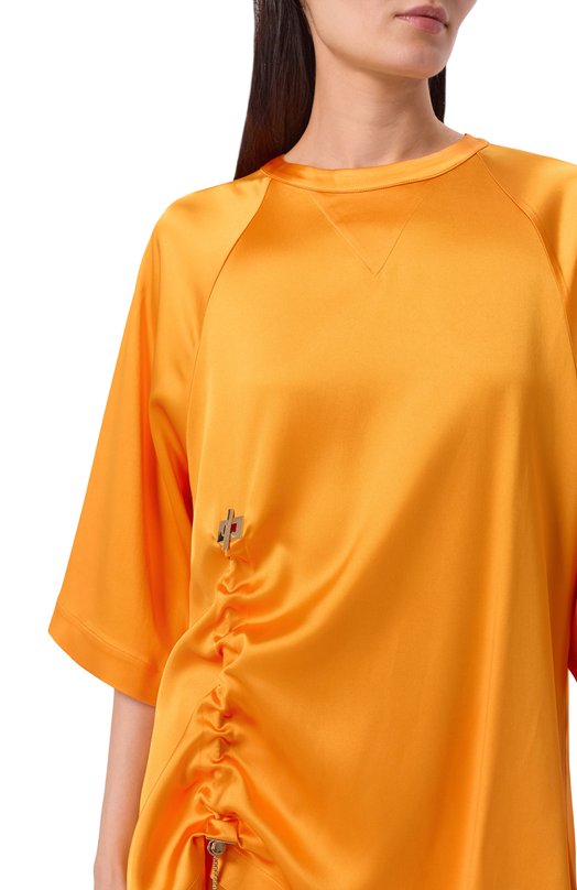 Атласный топ Daname 726SS7818A Оранжевый  726SS7818A Фото 5