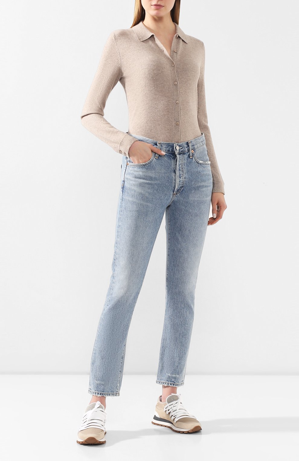 Шерстяное боди NOT SHY бежевого цвета по цене 11250 руб., арт. 3503036, фото 2 Шерстяное боди NOT SHY, арт. 3503036, фото 2