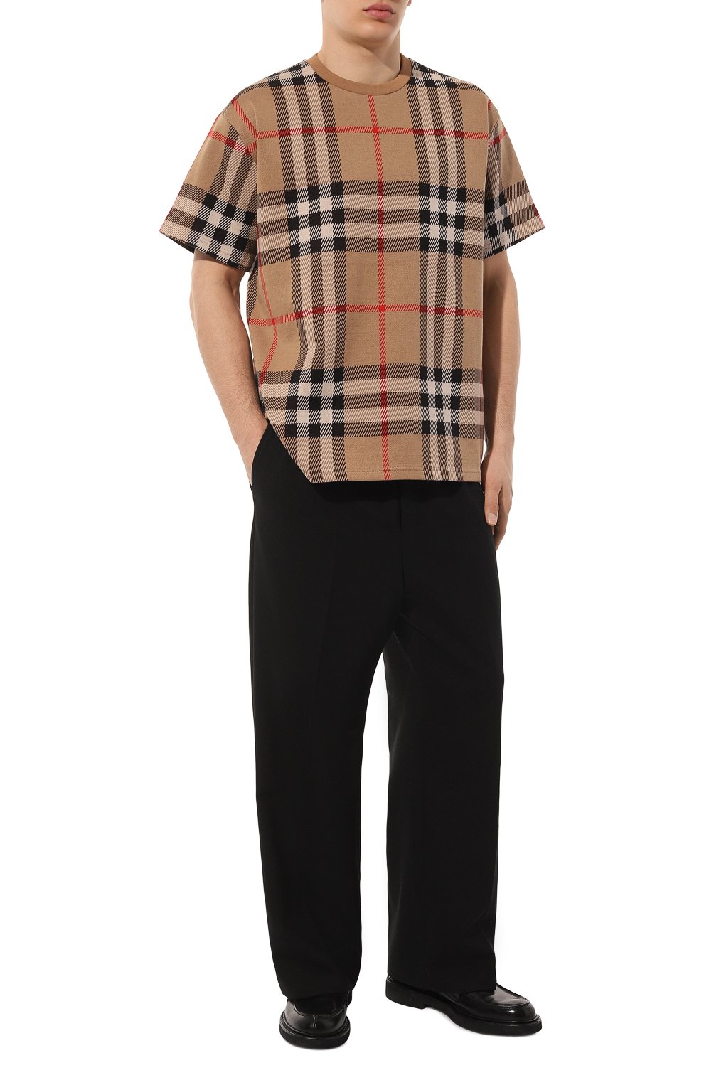 Хлопковая футболка BURBERRY, арт. 8072665, фото 2