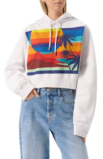 Хлопковое худи DSQUARED2 белого цвета по цене 51400 руб., арт. S73GU0105/S25551, фото 3 Хлопковое худи DSQUARED2, арт. S73GU0105/S25551, фото 3