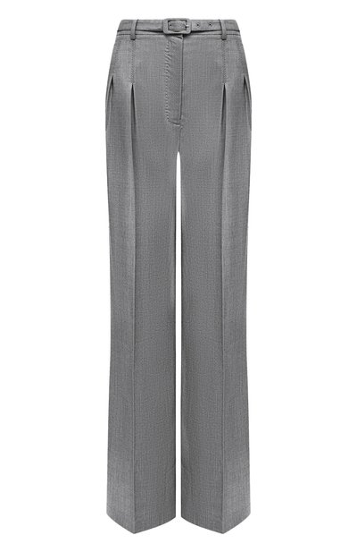 Шерстяные брюки GABRIELA HEARST светло-серого цвета по цене 160500 руб., арт. 120201 W039, фото 1 Шерстяные брюки GABRIELA HEARST, арт. 120201 W039, фото 1