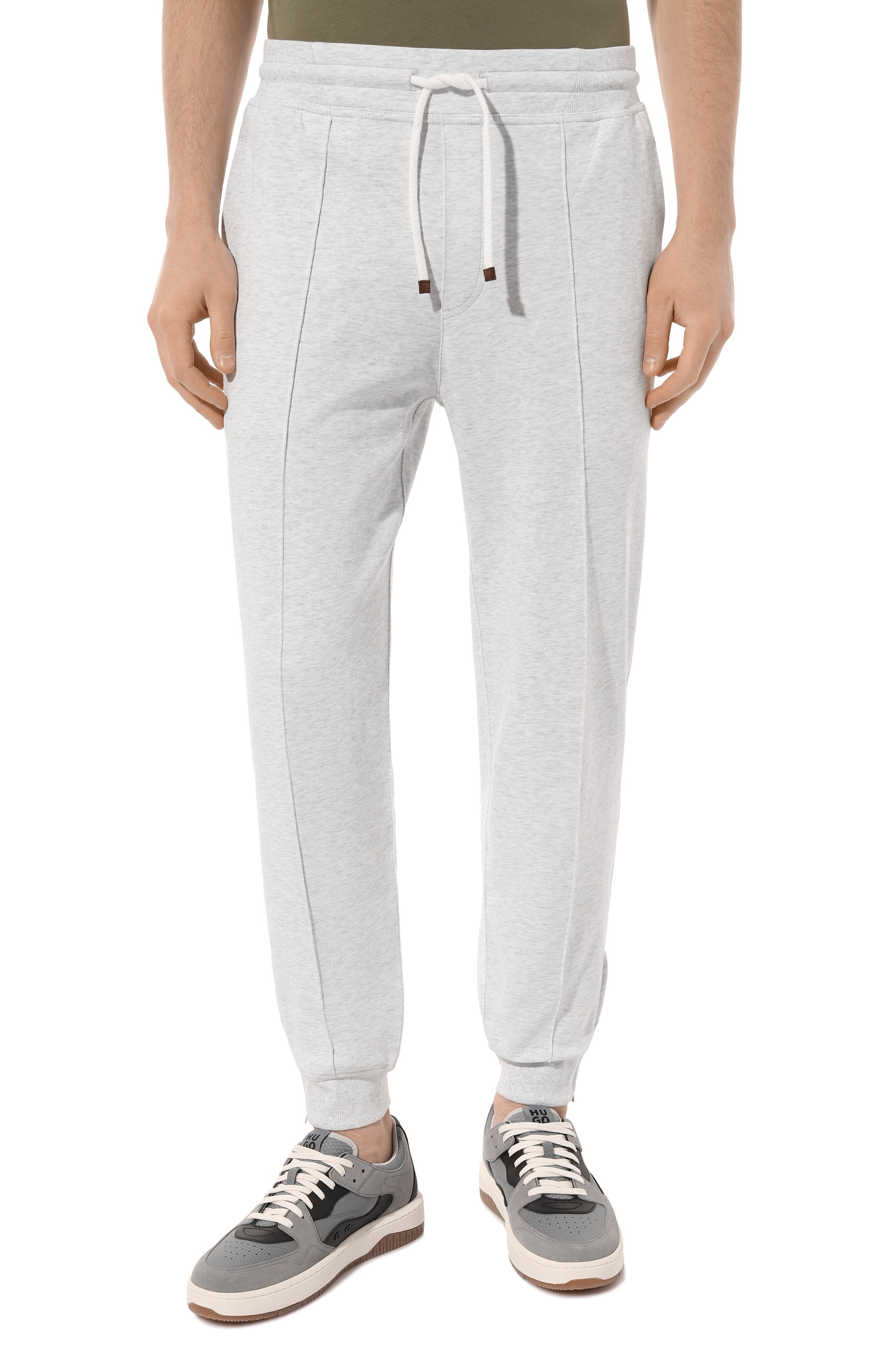 Хлопковые джоггеры BRUNELLO CUCINELLI, арт. M0T35B2001, фото 3