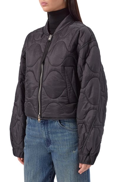 Бомбер AGOLDE черного цвета по цене 87750 руб., арт. A5031, фото 3 Бомбер AGOLDE, арт. A5031, фото 3