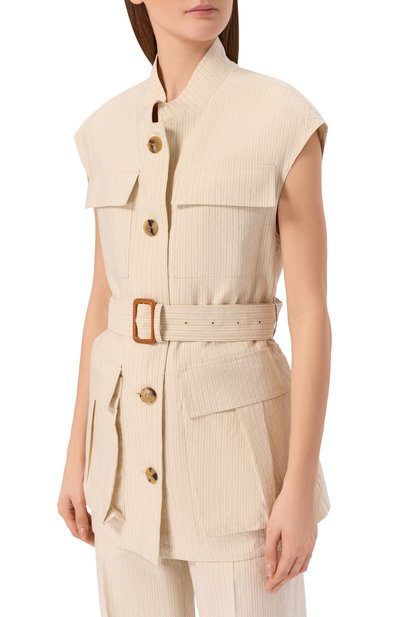 Хлопковый жилет DRIES VAN NOTEN, арт. 261-010557/3360, фото 3