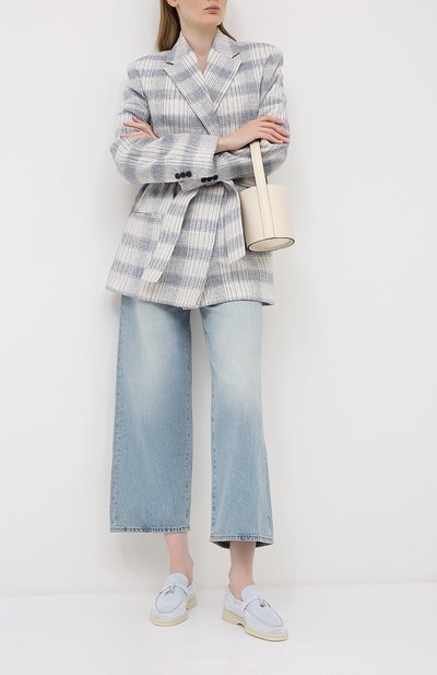 Замшевые лоферы summer charms walk LORO PIANA, арт. FAE5444, фото 2