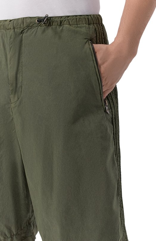 Хлопковые шорты Diesel A20170/0ENBG Хаки  A20170/0ENBG Фото 5