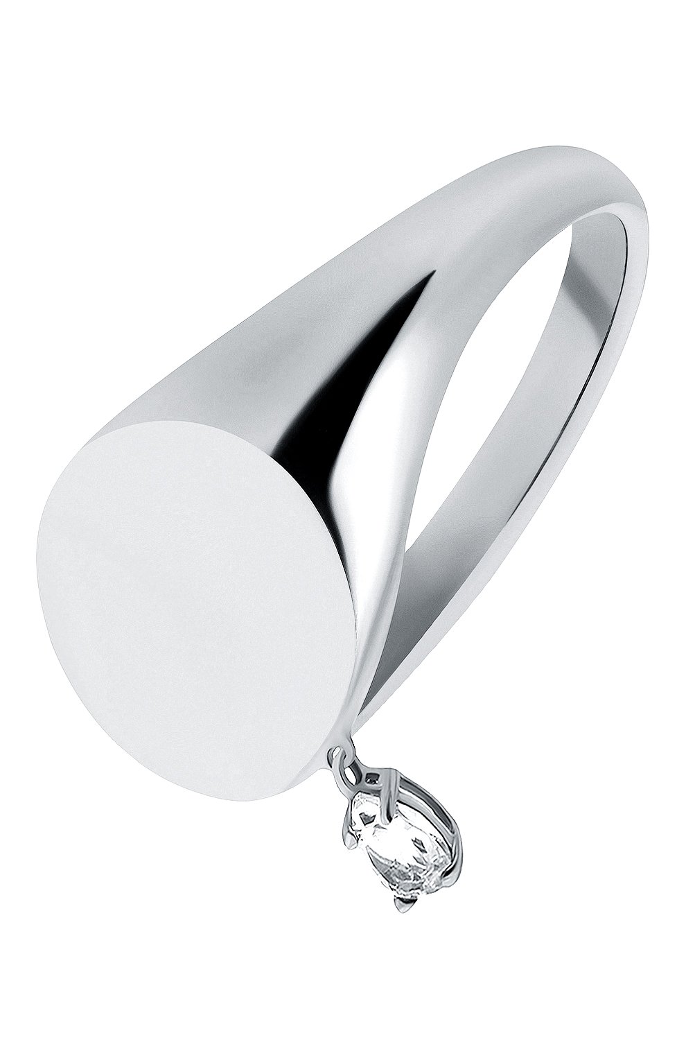 Кольцо-печатка с белым топазом MOONKA, арт. nc-sig-tpz-r, фото 1
