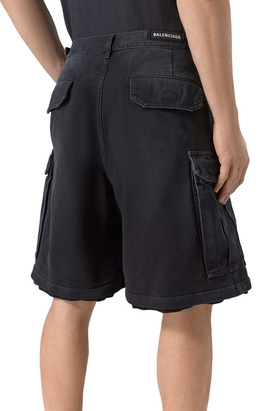 Джинсы-шорты Balenciaga 783695/TNW11 Чёрный  783695/TNW11 Фото 6