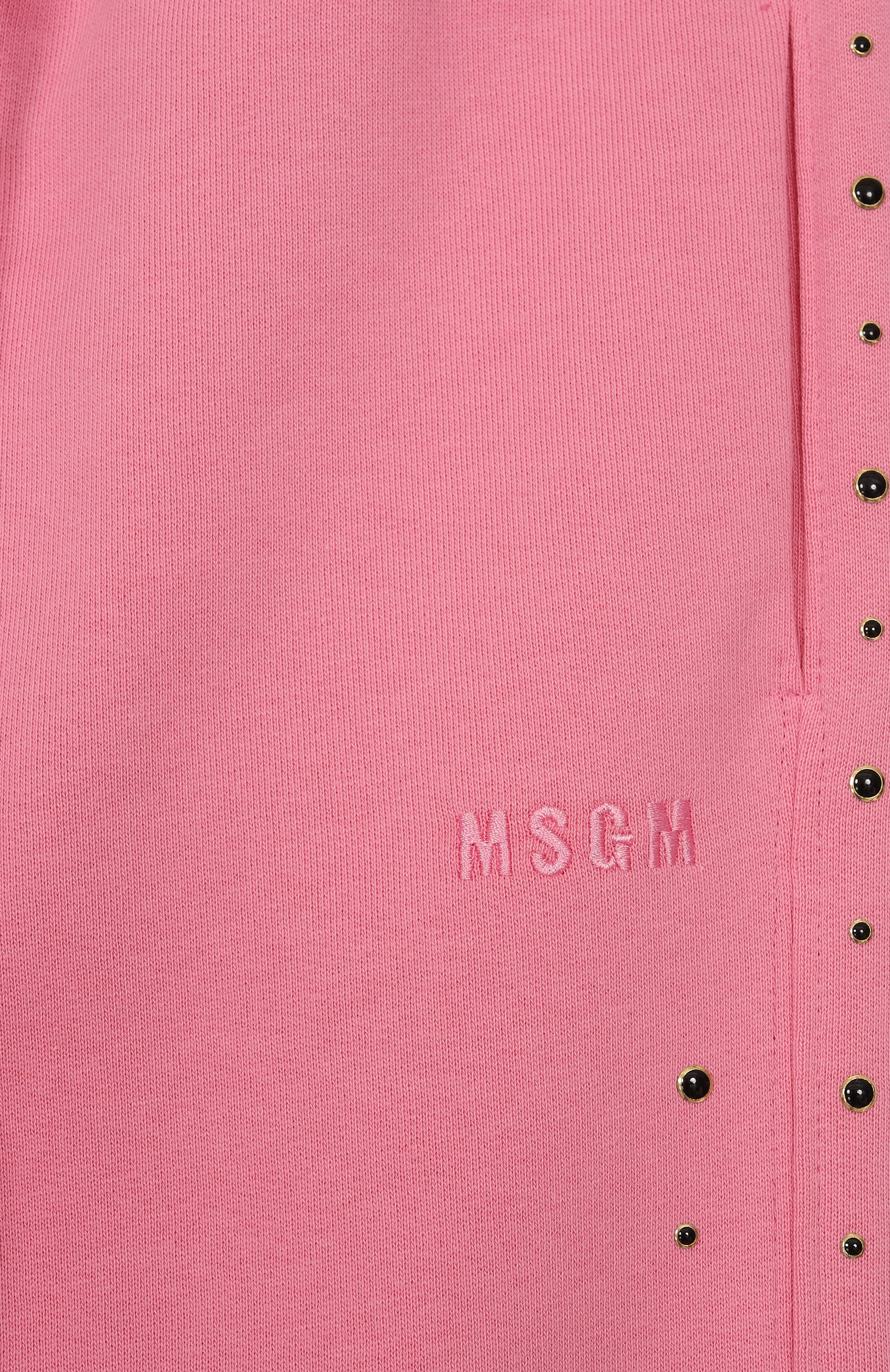 Хлопковые джоггеры MSGM KIDS, арт. F5MSJGFP150, фото 3