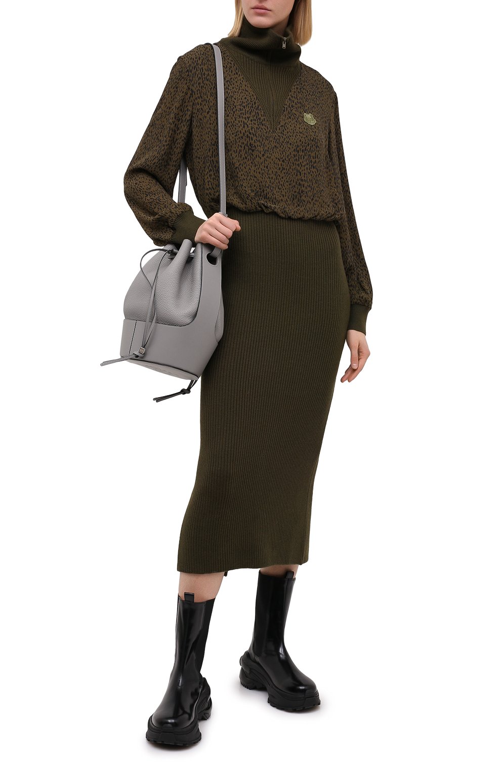 Платье из шерсти и вискозы KENZO, арт. FA62R001853C, фото 2