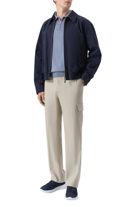 Замшевые кроссовки Stefano Ricci UZ689G6574/SDPWY Синий  UZ689G6574/SDPWY Фото 2