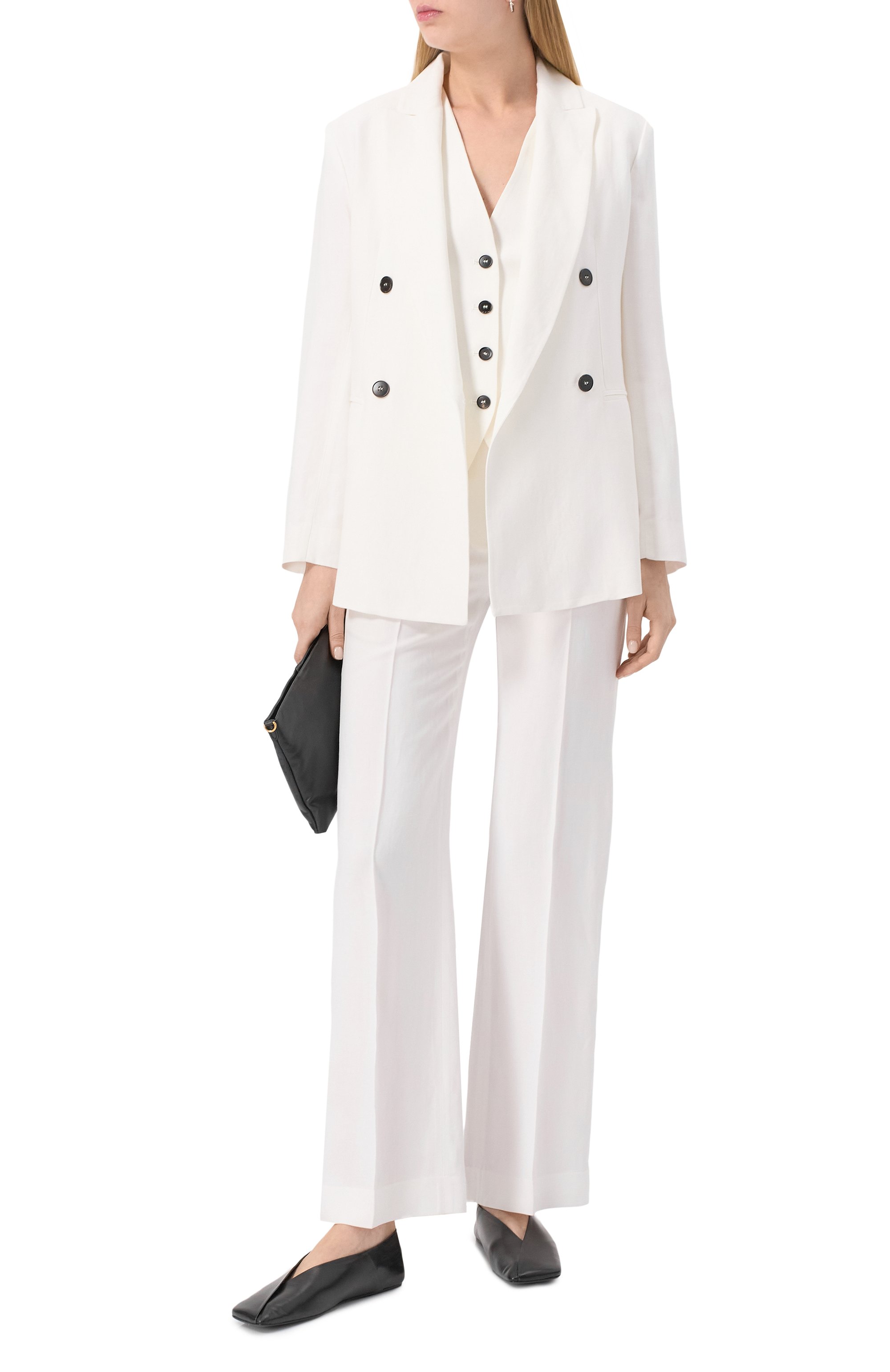 Брюки из вискозы и льна ANTONELLI FIRENZE, арт. J8376N/935, фото 2