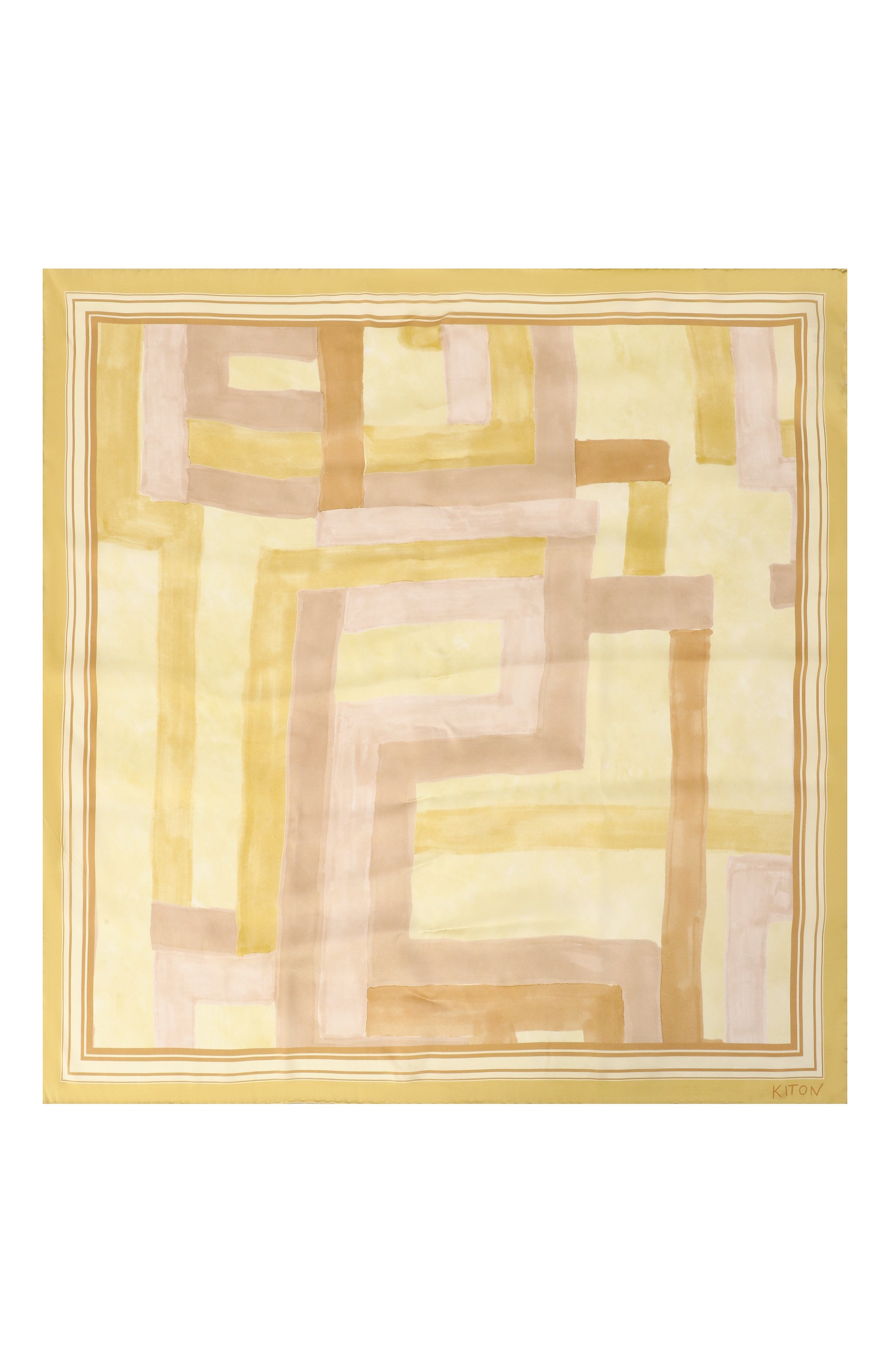 Шелковый платок KITON, арт. D53754K0942F06, фото 4