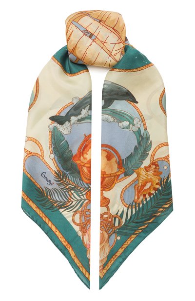 Женский шелковый платок вокруг света GOURJI, арт. 91126337/914462172