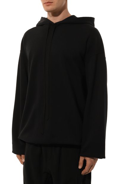 Хлопковое худи ANN DEMEULEMEESTER, арт. 2402-M-JSW01-37-FA185-099, фото 3