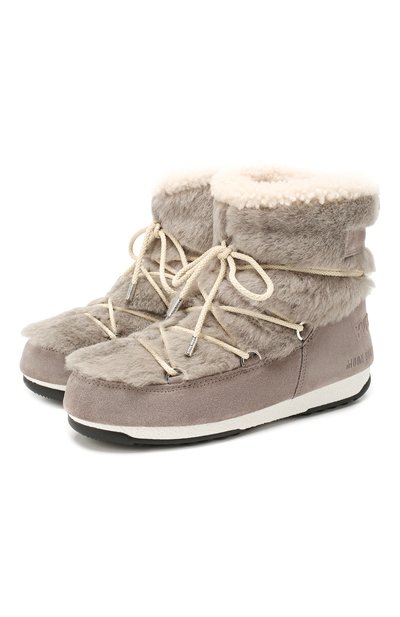 Замшевые сапоги yves salomon x moon boot YVES SALOMON бежевого цвета по цене 53250 руб., арт. 20WAC708XXMERL, фото 1 Замшевые сапоги yves salomon x moon boot YVES SALOMON, арт. 20WAC708XXMERL, фото 1