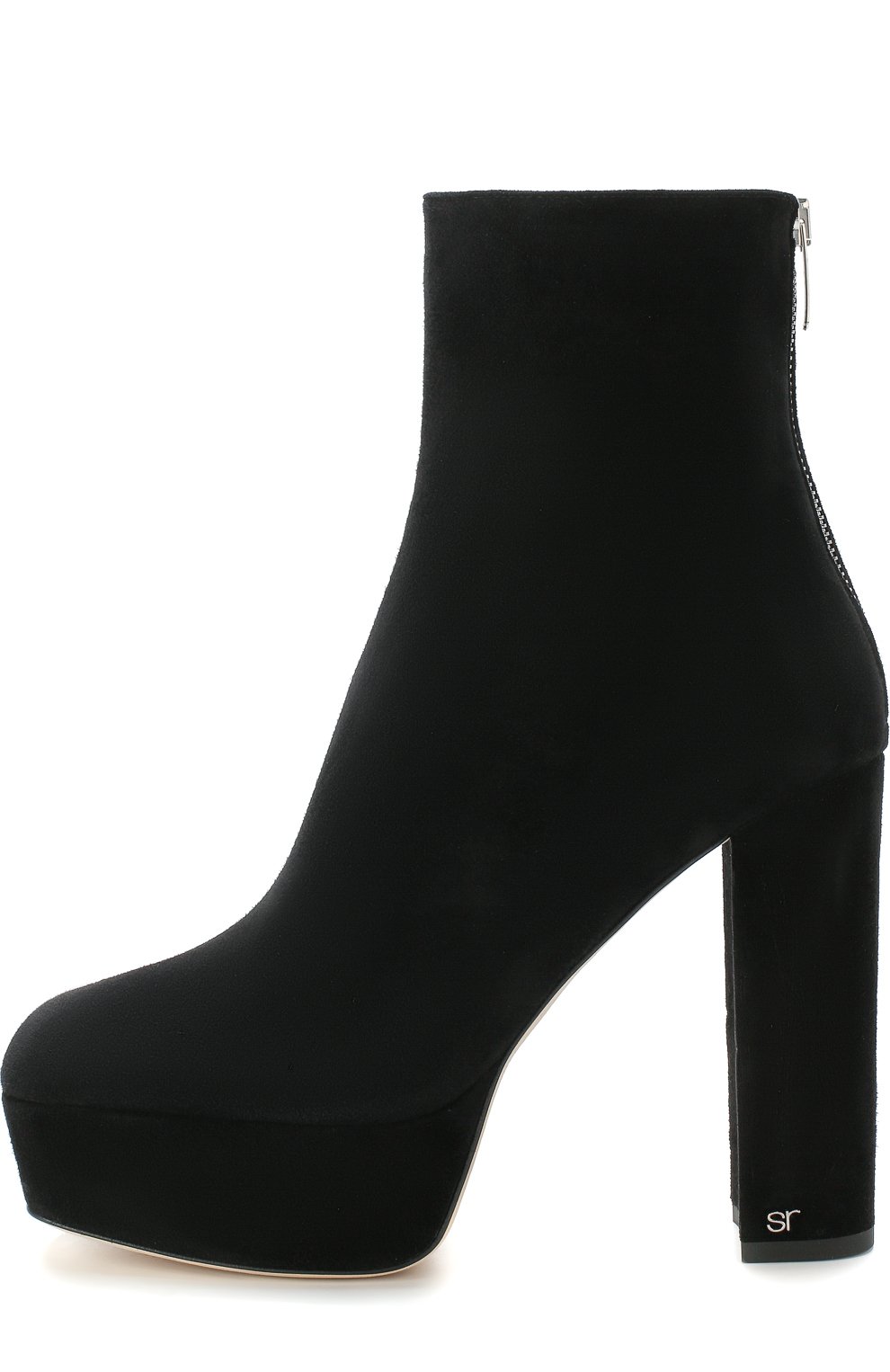 Замшевые ботильоны на устойчивом каблуке и платформе SERGIO ROSSI, арт. A81810-MCAZ01, фото 3