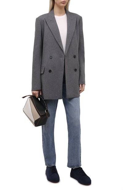 Замшевые кеды nuages LORO PIANA синего цвета по цене 59950 руб., арт. FAI2574, фото 2 Замшевые кеды nuages LORO PIANA, арт. FAI2574, фото 2