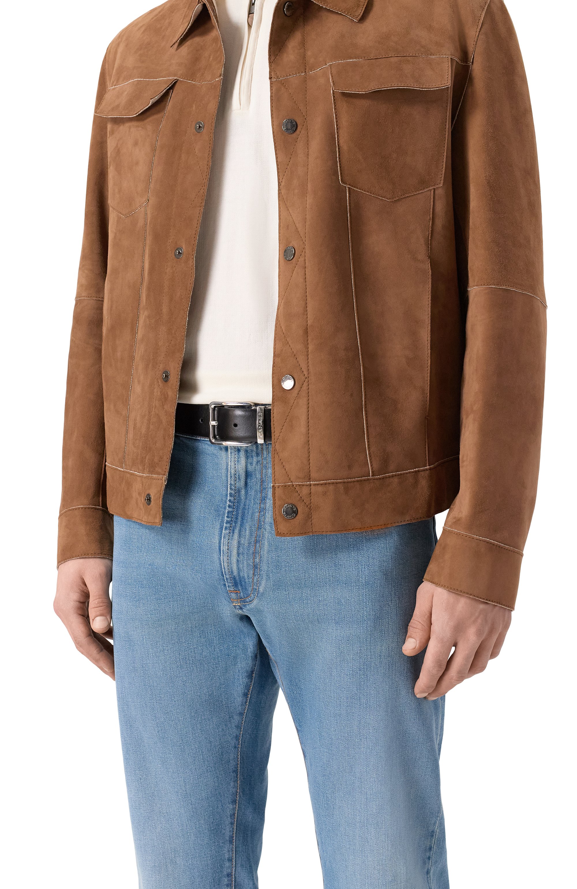 Кожаный ремень CANALI черного цвета по цене 32500 руб., арт. 50C/KA00528, фото 2 Кожаный ремень CANALI, арт. 50C/KA00528, фото 2