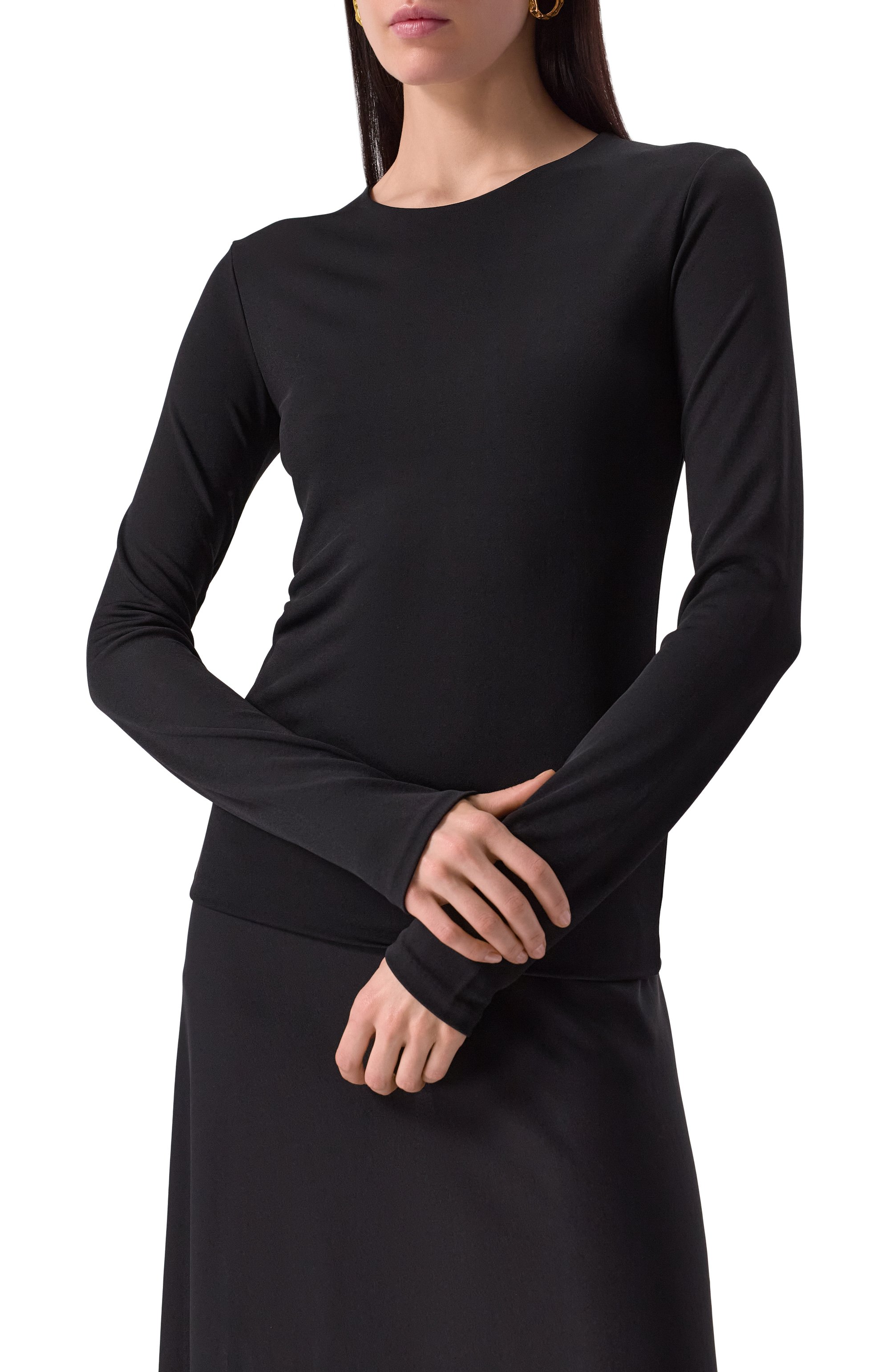 Лонгслив из вискозы JIL SANDER, арт. J04NC0003/J65016, фото 3