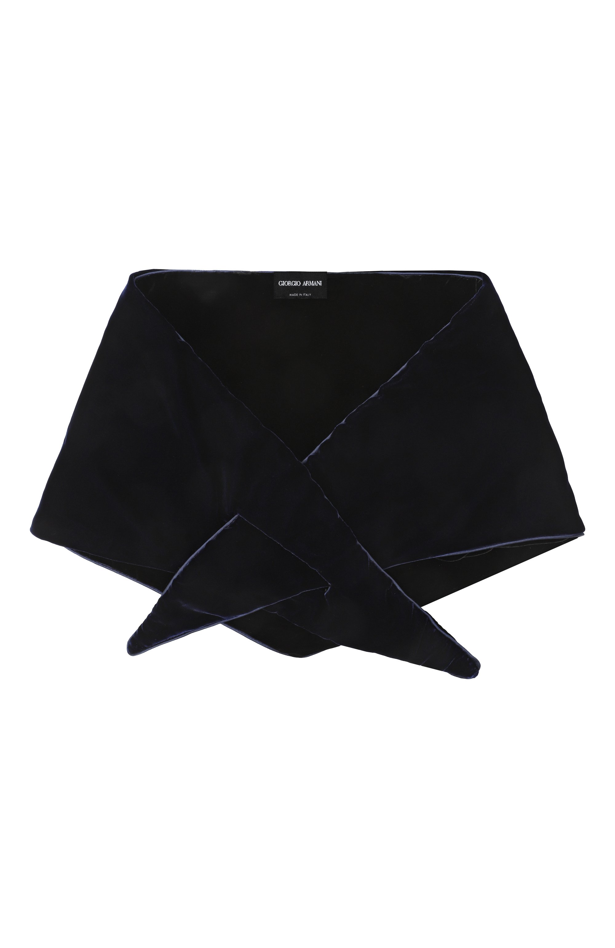 Платок из вискозы GIORGIO ARMANI темно-синего цвета по цене 66350 руб., арт. 795309/4F129, фото 1 Платок из вискозы GIORGIO ARMANI, арт. 795309/4F129, фото 1