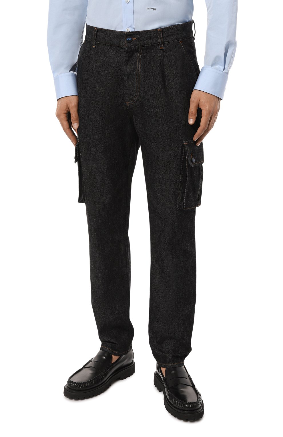 Джинсы KNT черного цвета по цене 87550 руб., арт. UPKN030XC1001, фото 3 Джинсы KNT, арт. UPKN030XC1001, фото 3